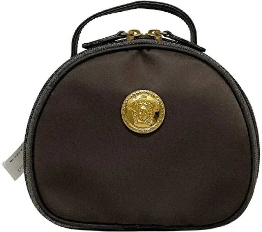 Versace Pre-owned Canvas handbags Bruin Dames