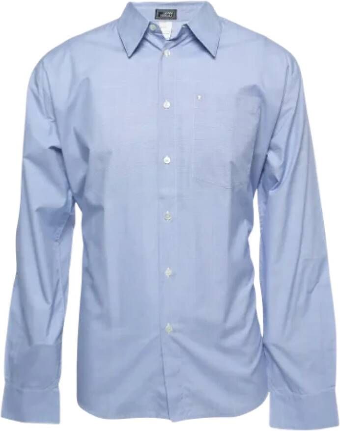 Versace Pre-owned Cotton tops Blauw Dames
