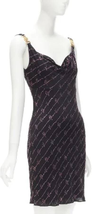 Versace Pre-owned Fabric dresses Zwart Dames