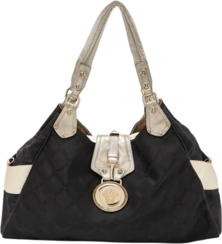 Versace Pre-owned Fabric handbags Zwart Dames