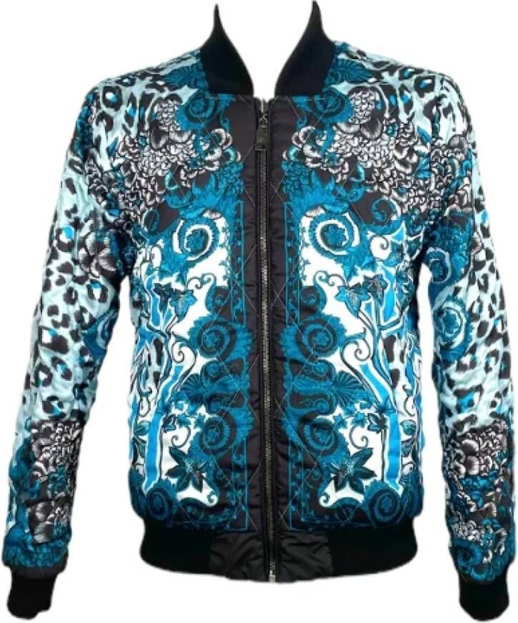 Versace Pre-owned Fabric outerwear Blauw Dames