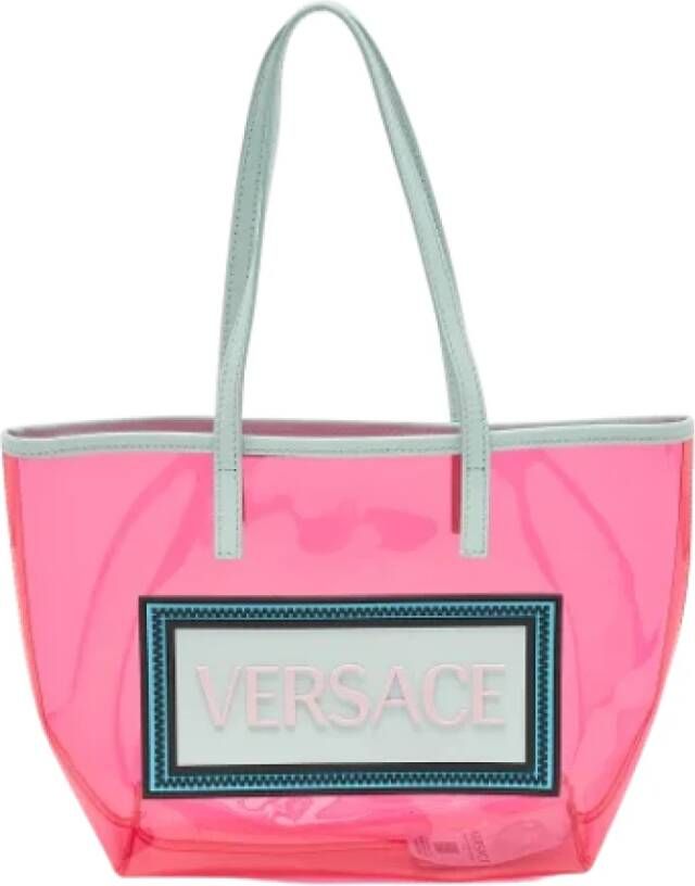 Versace Pre-owned Fabric shoulder-bags Roze Dames