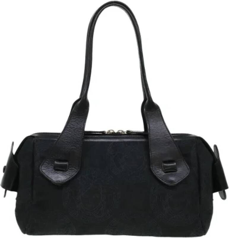 Versace Pre-owned Fabric shoulder-bags Zwart Dames