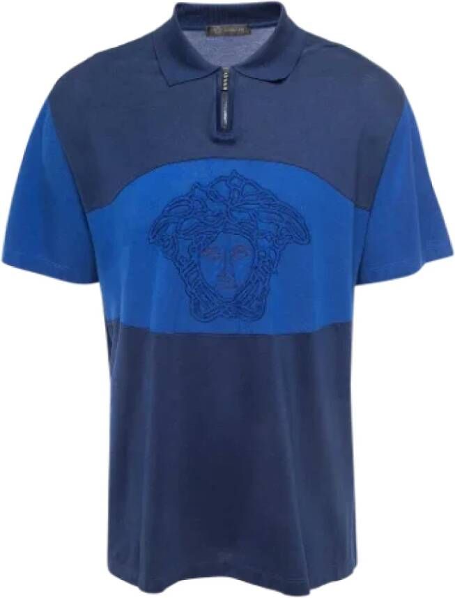 Versace Pre-owned Fabric tops Blauw Dames