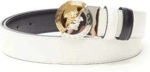 Versace Pre-owned Leather belts Wit Dames