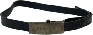 Versace Pre-owned Leather belts Zwart Dames