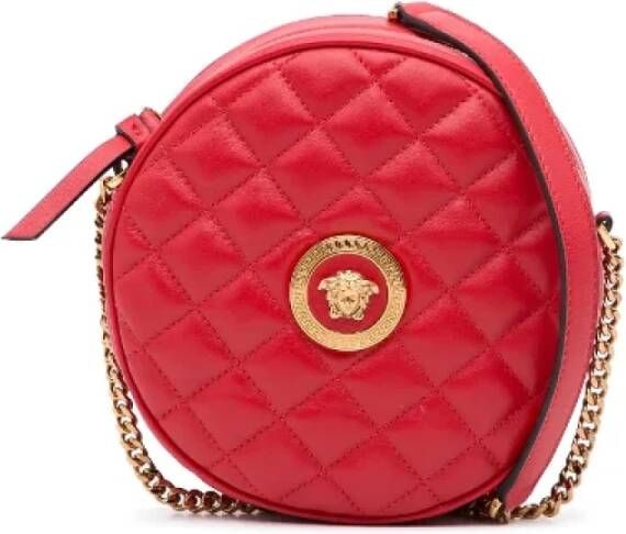 Versace Pre-owned Leather crossbody-bags Rood Dames