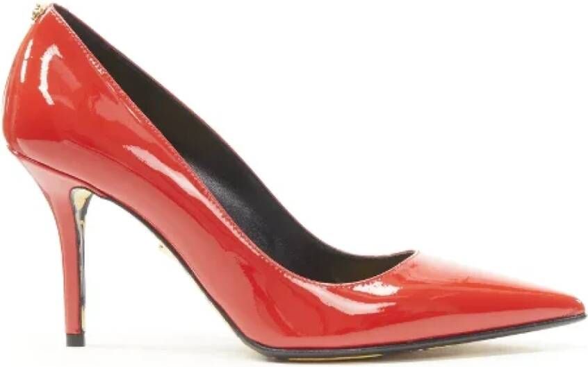 Versace Pre-owned Leather heels Rood Dames