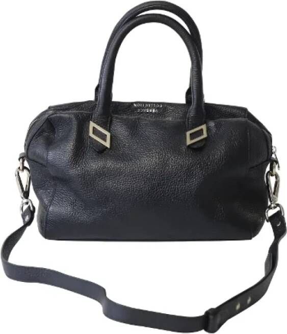 Versace Pre-owned Leather shoulder-bags Zwart Dames