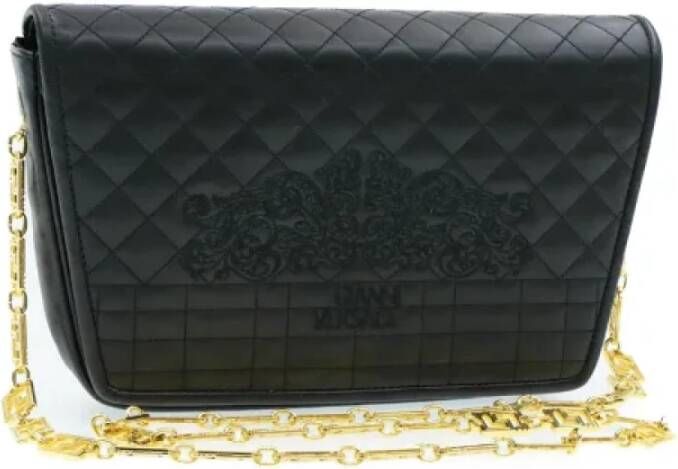Versace Pre-owned Leather shoulder-bags Zwart Dames
