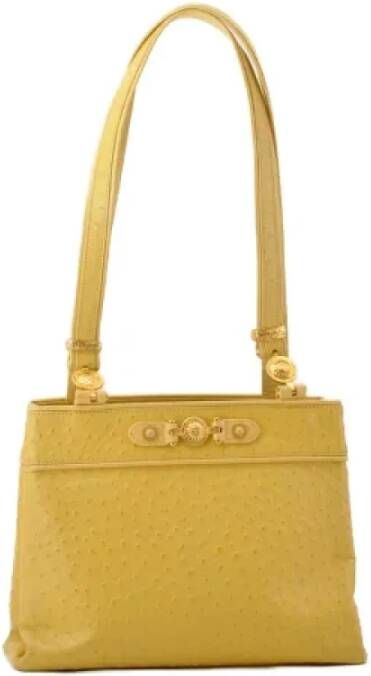 Versace Pre-owned Leather totes Yellow Dames