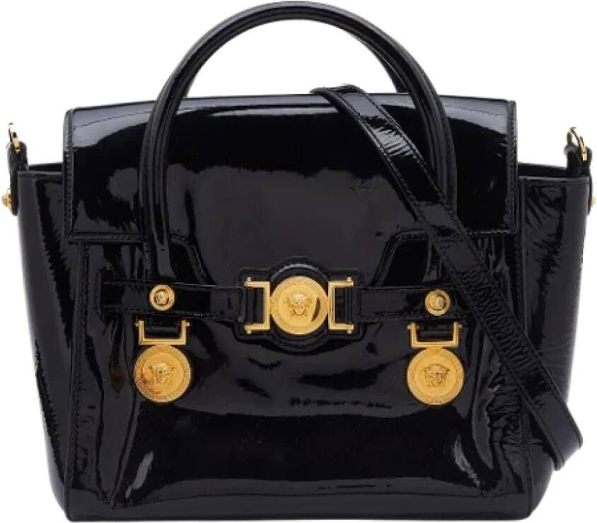 Versace Pre-owned Leather totes Zwart Dames