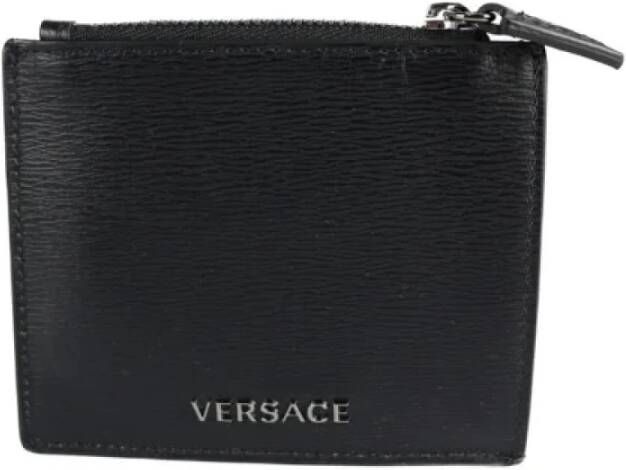 Versace Pre-owned Leather wallets Zwart Dames