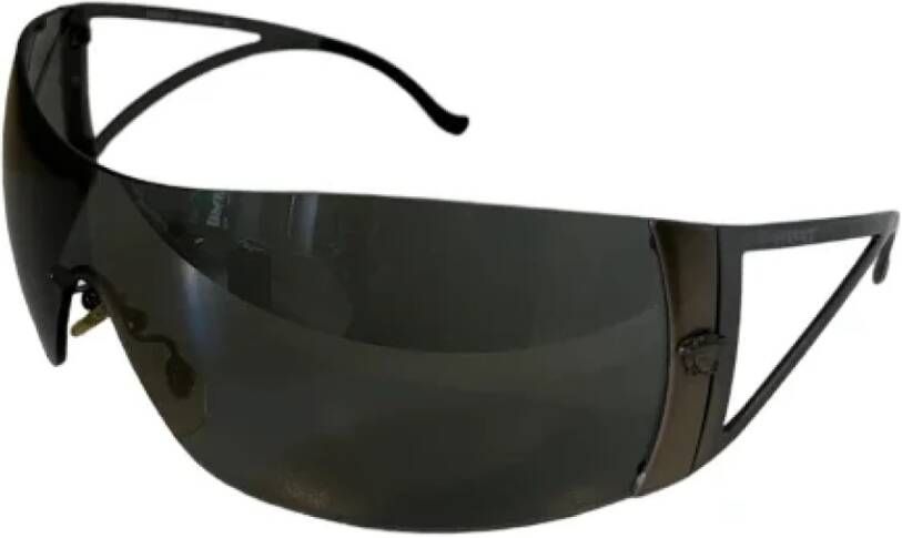 Versace Pre-owned Metal sunglasses Zwart Dames
