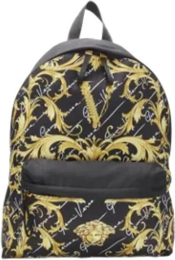 Versace Pre-owned Nylon handbags Zwart Dames