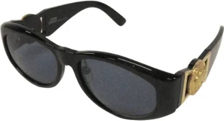 Versace Pre-owned Plastic sunglasses Zwart Dames