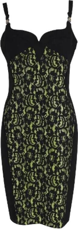 Versace Pre-owned Polyester dresses Zwart Dames