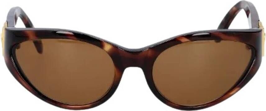 Versace Pre-owned Pre-eigendomszonige zonnebril Bruin Dames