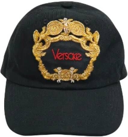 Versace Pre-owned Cotton hats Zwart Dames