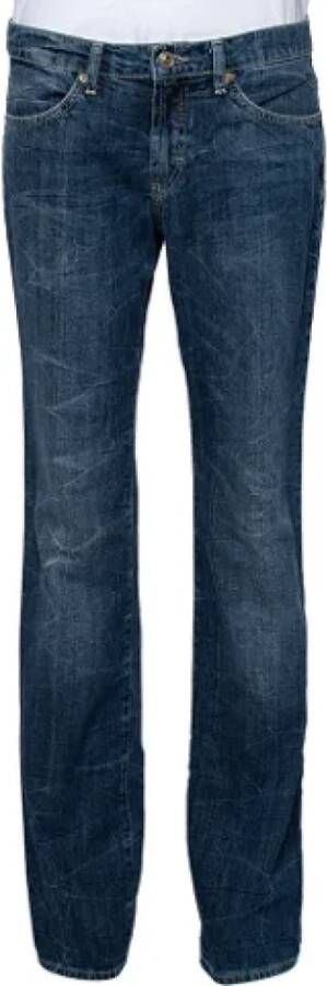 Versace Pre-owned Denim jeans Blauw Dames