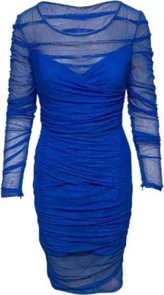 Versace Pre-owned Fabric dresses Blauw Dames