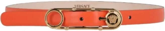 Versace Pre-owned Pre-owned Leather belts Oranje Dames