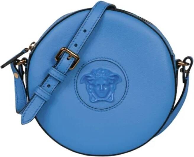 Versace Pre-owned Pre-owned Leather shoulder-bags Blauw Dames