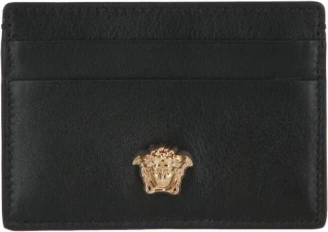 Versace Pre-owned Pre-owned Leather wallets Zwart Dames