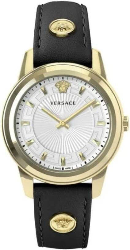 Versace Pre-owned Leather watches Geel Dames