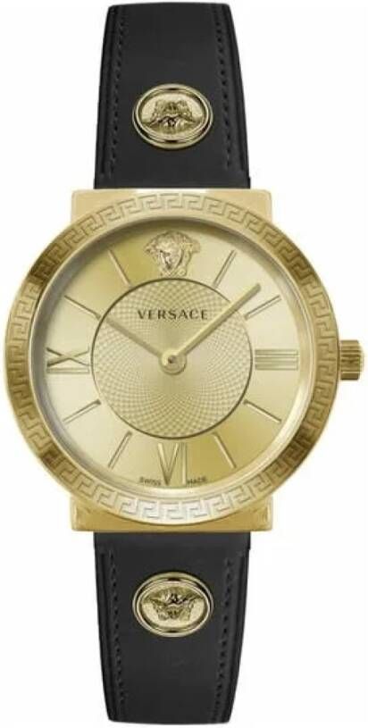 Versace Pre-owned Pre-owned Leather watches Zwart Dames