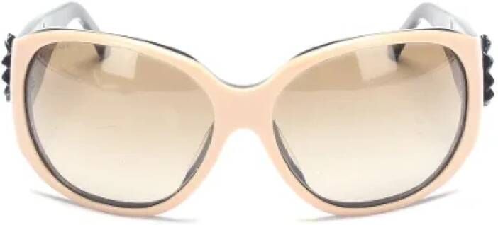 Versace Pre-owned Plastic sunglasses Beige Dames