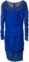 Versace Pre-owned Polyester dresses Blauw Dames - Thumbnail 1