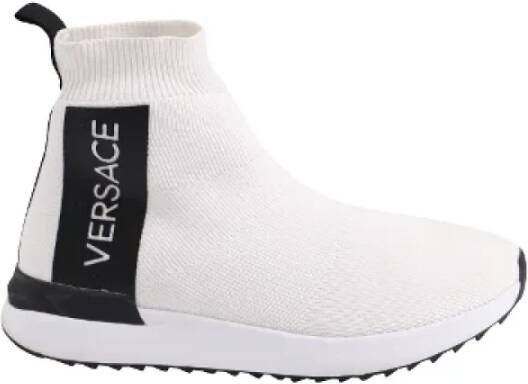 Versace Pre-owned Polyester sneakers White Dames