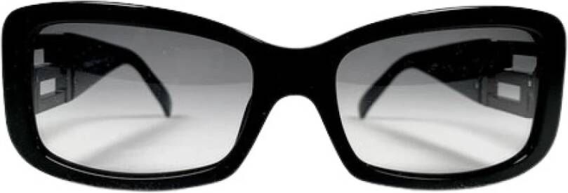Versace Pre-owned Rechthoekige zonnebril met heldere lens Zwart Dames