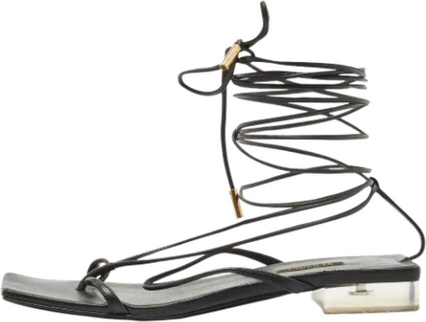 Versace Pre-owned Sandalen Zwart Dames