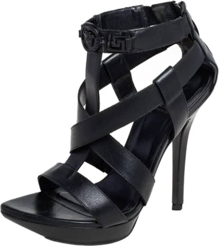 Versace Pre-owned Sandalen Zwart Dames