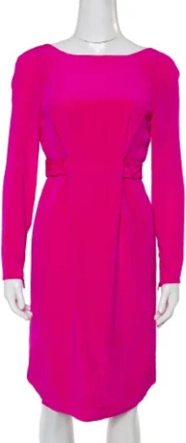 Versace Pre-owned Silk dresses Roze Dames