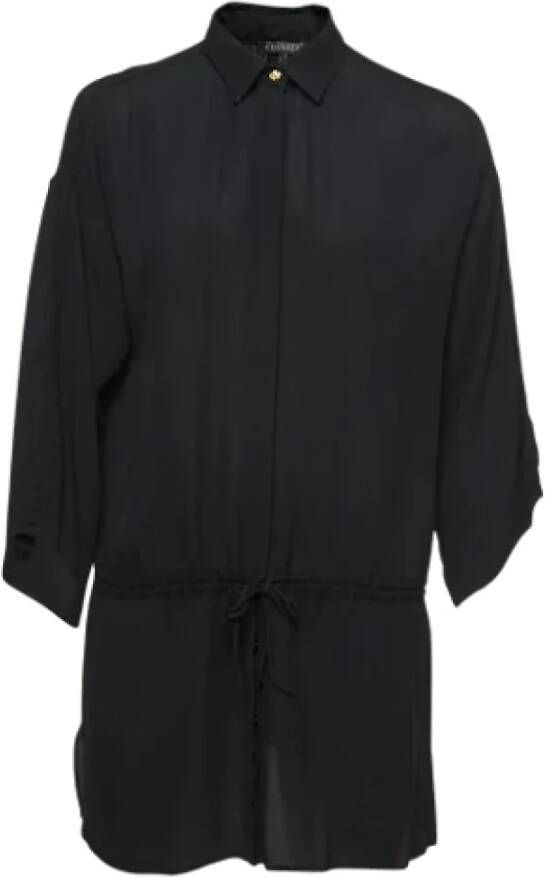 Versace Pre-owned Silk dresses Zwart Dames