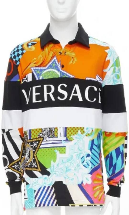 Versace Pre-owned Tweedehands shirts Oranje Dames