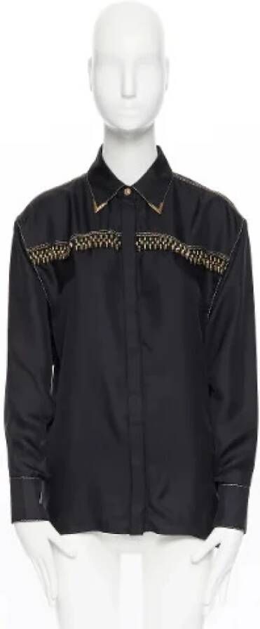 Versace Pre-owned Tweedehands shirts Zwart Dames