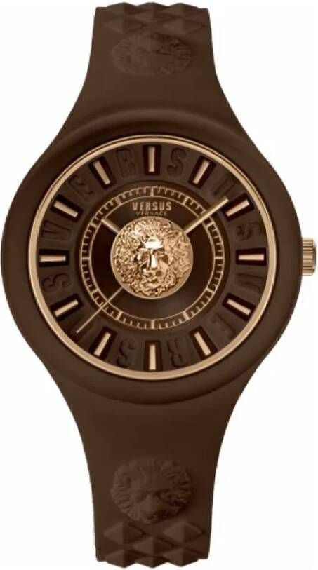 Versace Pre-owned Voldoende acetaathorloges Bruin Dames