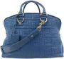 Versace Pre-owned Voldoende lederen handtassen Blauw Dames - Thumbnail 1