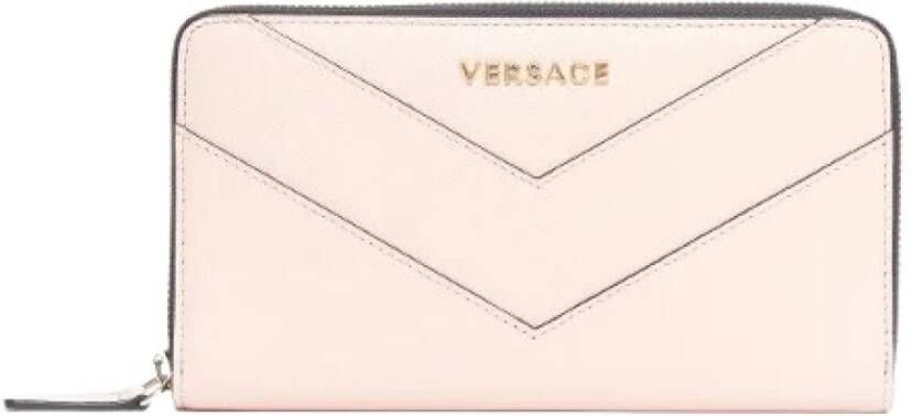 Versace Pre-owned Voldoende lederen portefeuilles Roze Dames