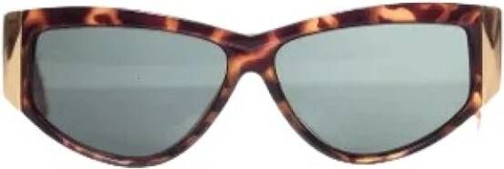 Versace Pre-owned Voldoende plastic zonnebril Bruin Dames