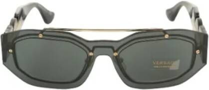 Versace Pre-owned Voldoende plastic zonnebril Zwart Dames