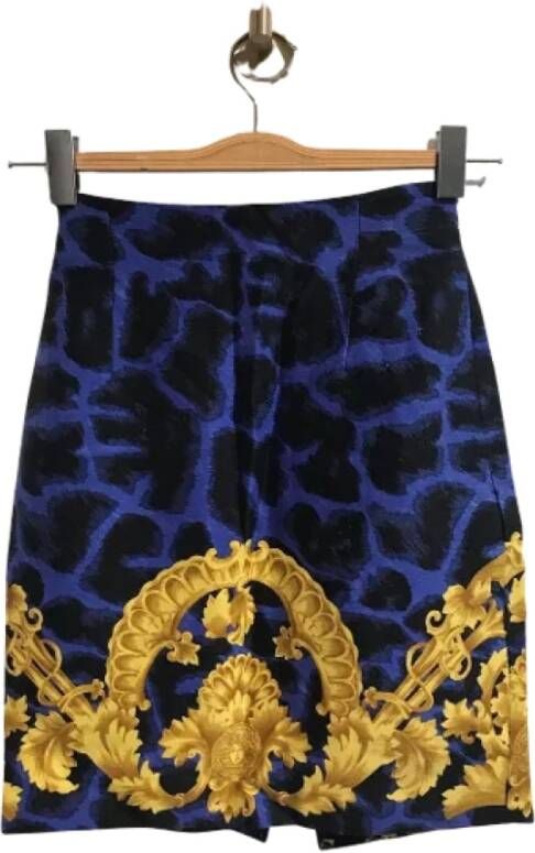 Versace Pre-owned Wool bottoms Meerkleurig Dames