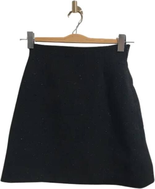 Versace Pre-owned Wool bottoms Zwart Dames