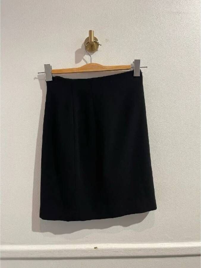 Versace Pre-owned Wool bottoms Zwart Dames