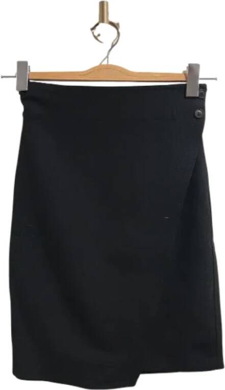 Versace Pre-owned Wool bottoms Zwart Dames