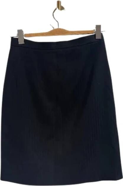 Versace Pre-owned Wool bottoms Zwart Dames